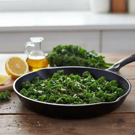 Sautéed Kale with Garlic and Lemon