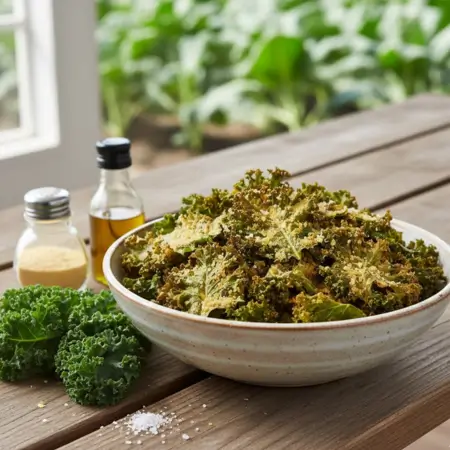 Kale Chips with Nutritional Yeast