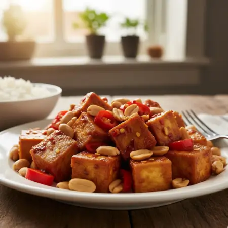 Crispy Kung Pao Tofu