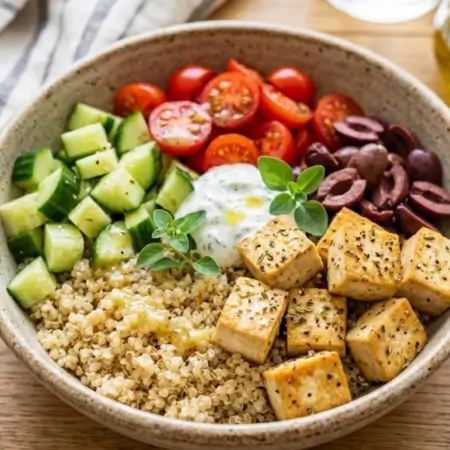 Greek Tofu Bowl