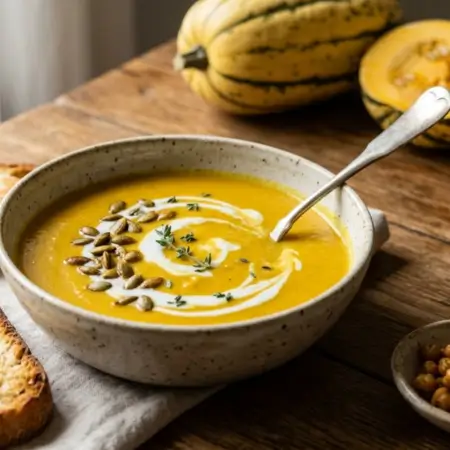 Carnival Squash Soup with Turmeric