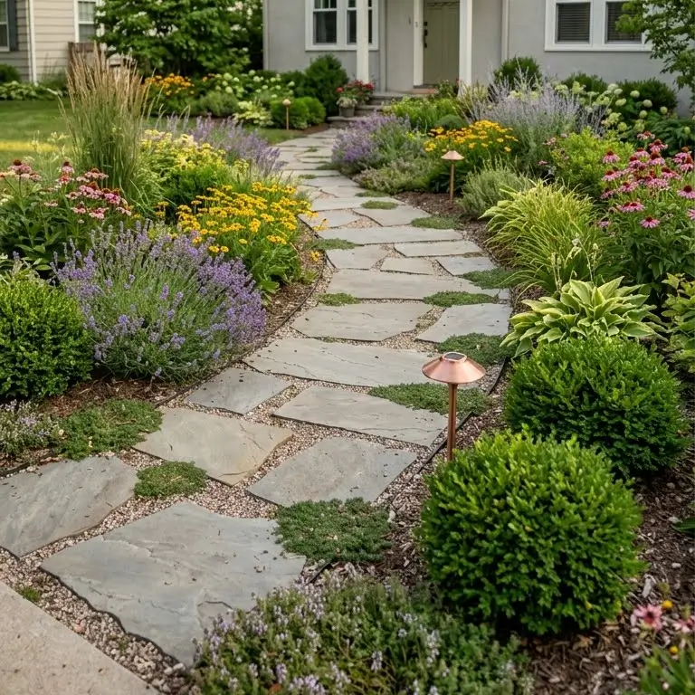 Curving Pathways That Guide the Eye