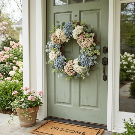 Hydrangea wreath