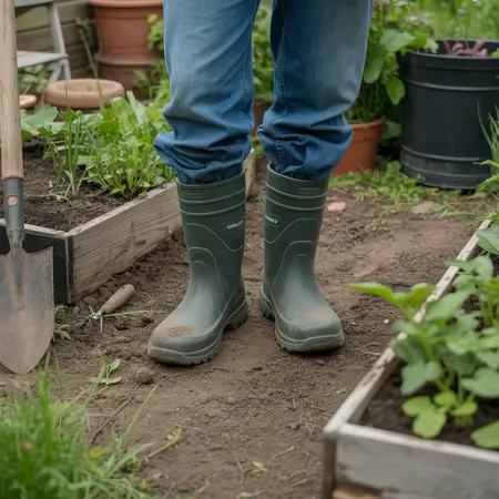 wear proper shoes while gardening