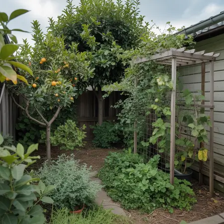 A natural environment at backyard of your house