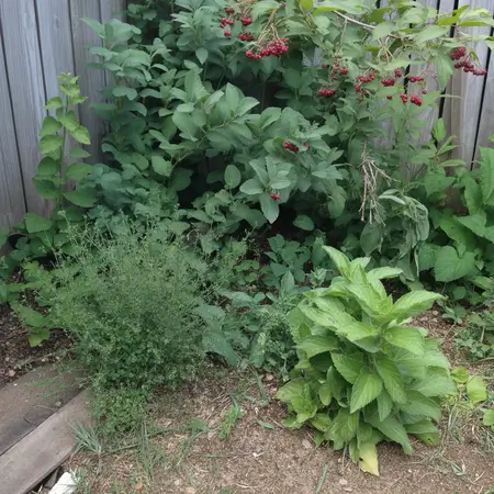 Naturally growing plants for permaculture gardening
