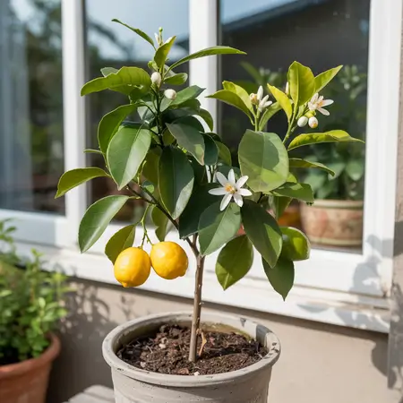 Mini citrus tree for aesthetic look