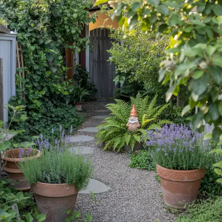 aesthetic path of secret garden