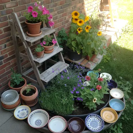 make garden using household items