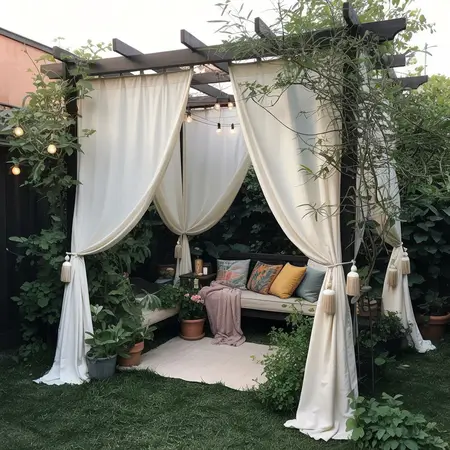 Creates a private nook in the garden