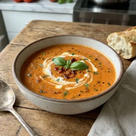 Fire-Roasted Tomato Bisque