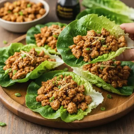 Asian Chicken Lettuce Wraps