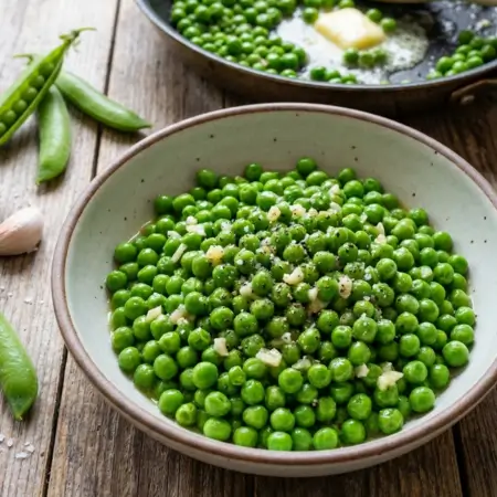 Garlic Buttered Peas
