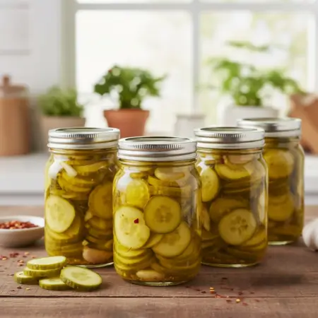 Spicy Bread and Butter Pickles