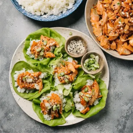 Salmon Lettuce Wraps