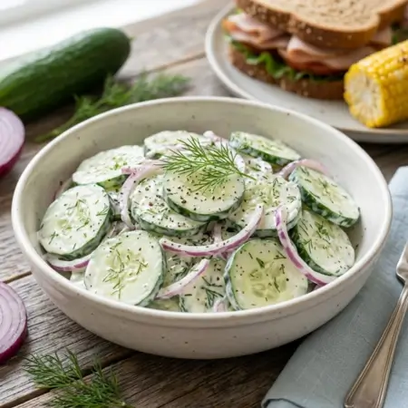 Mayo-Dill Family Cucumber Salad