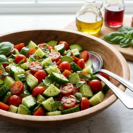 Cucumber & Tomato Garden Salad