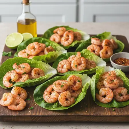 Cajun Shrimp Lettuce Wraps