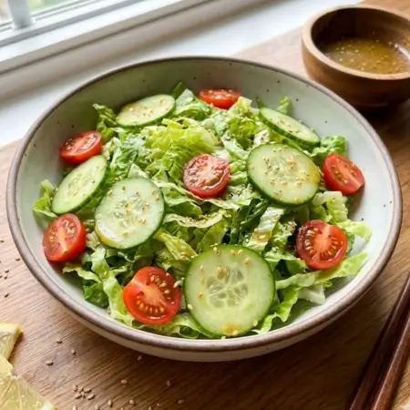Simple Sesame Lettuce Salad