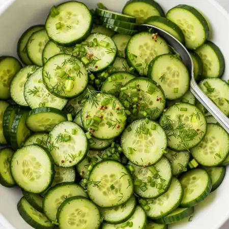 Mustard Herb Picnic Cucumber Salad