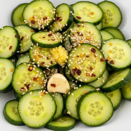Asian Soy-Sesame Cucumber Salad