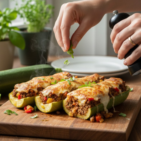 Stuffed Zucchini Boats