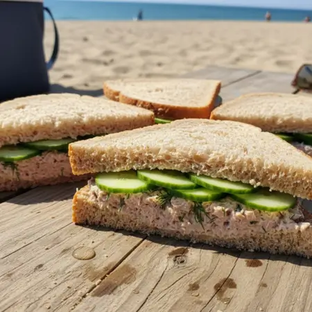 Cucumber & Tuna Light Lunch Sandwich