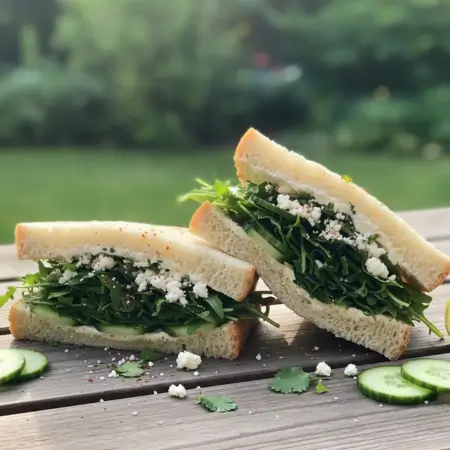 Cotija, Lime & Cucumber Sandwich