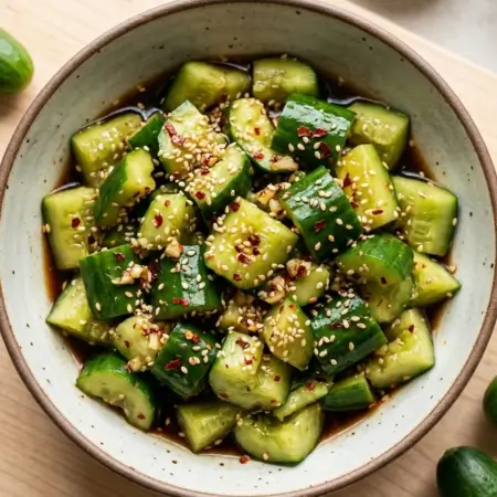 Smashed Chinese-Style Cucumber Salad