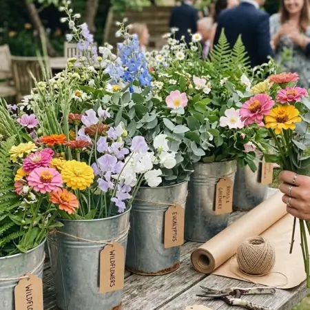 Flower Bar for DIY Mini Bouquets