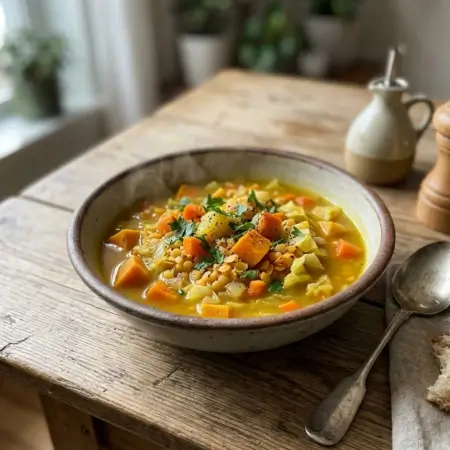 Winter Immunity Vegetable & Lentil Soup