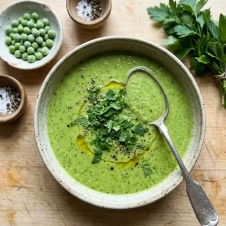Herby Broccoli & Pea Soup