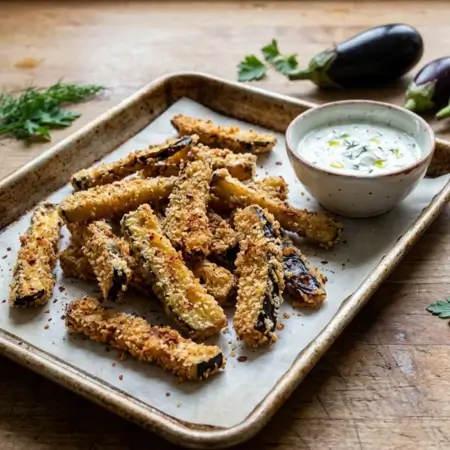 Crispy Baked Eggplant Fries