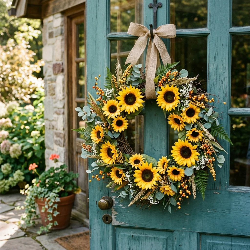 Sunflower Wreath