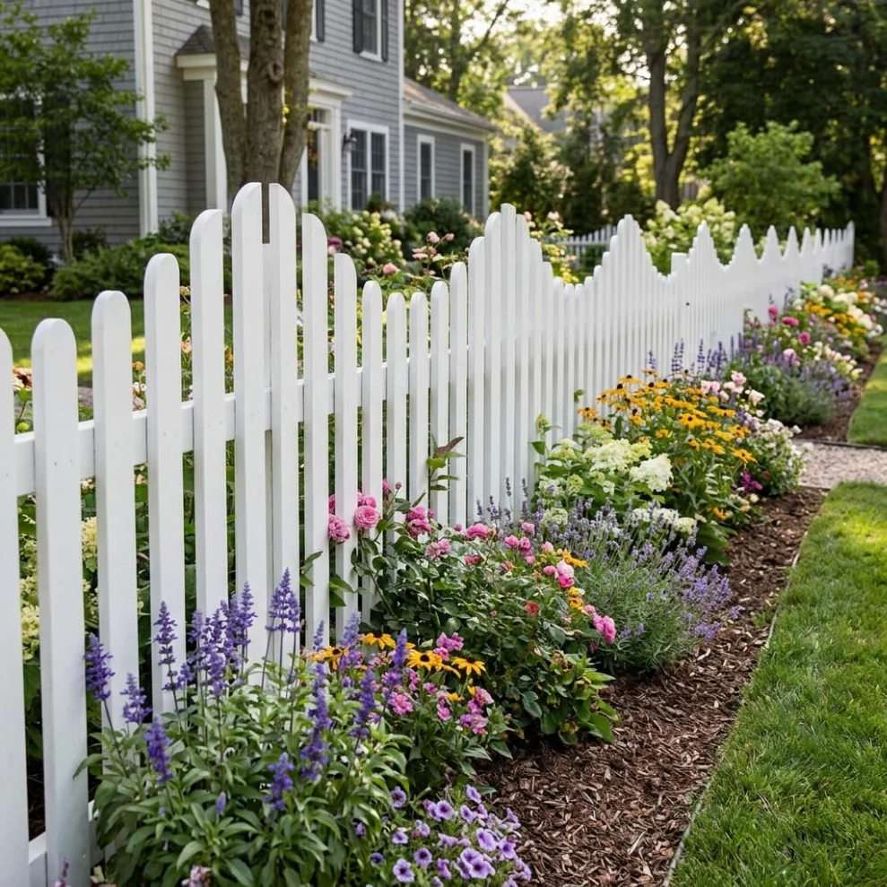 Scalloped or Layered Picket Fence