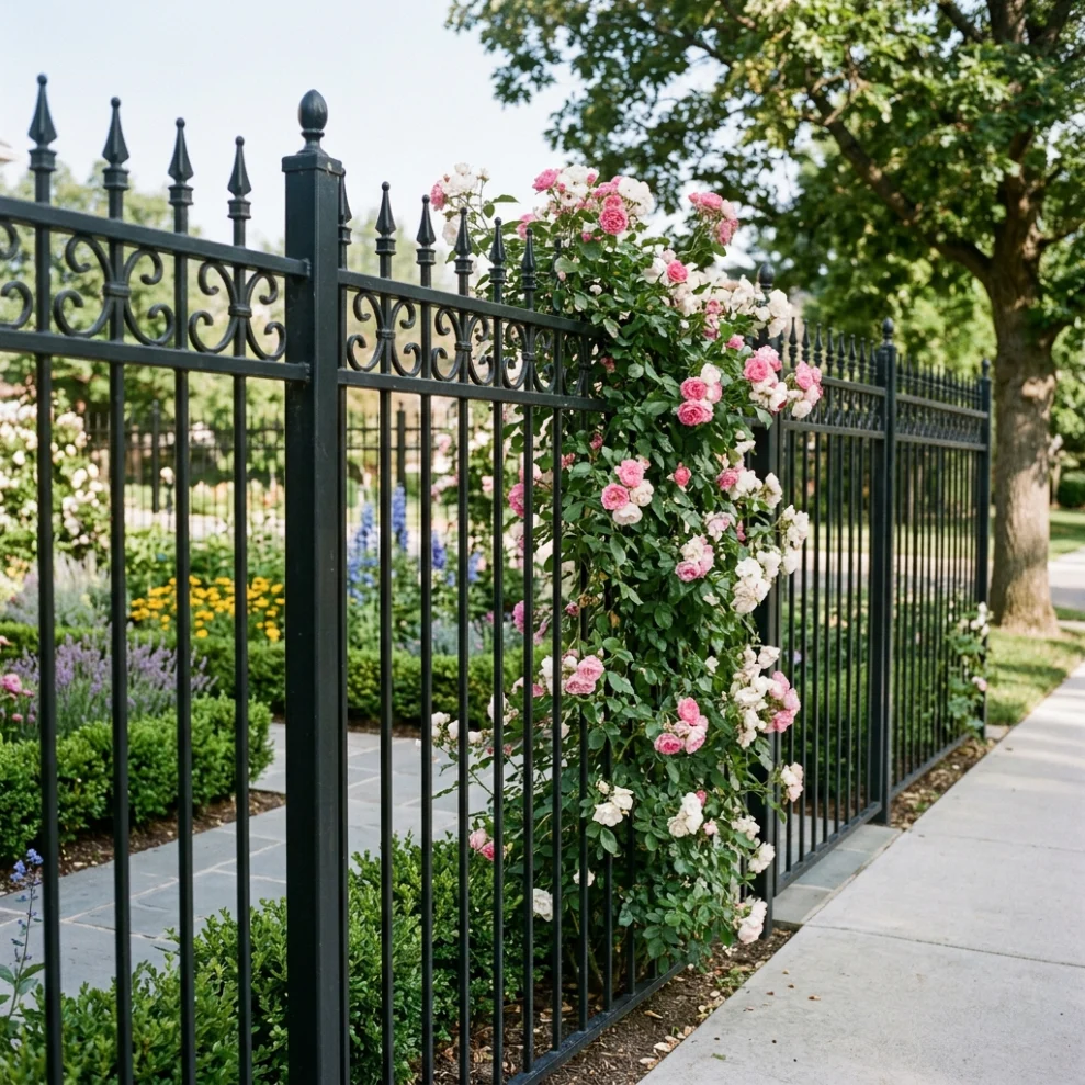 Wrought-Iron or Aluminum Fence