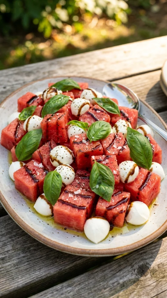 Watermelon Caprese Salad