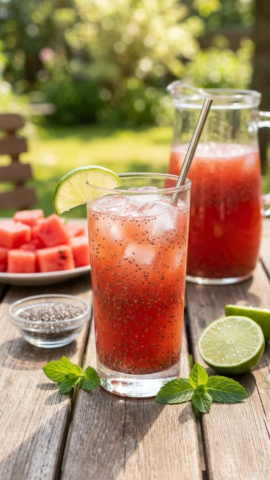 Watermelon Chia Drink