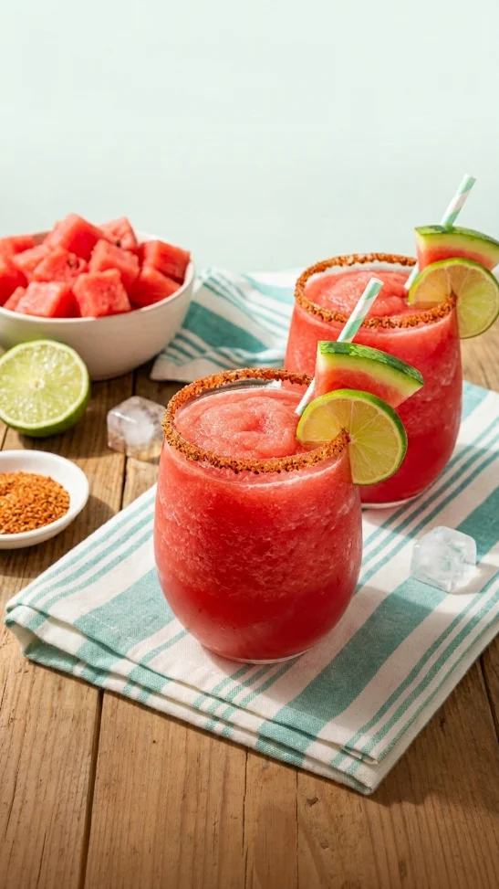 Frozen Watermelon Margaritas