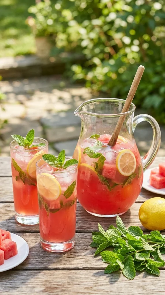 Watermelon Mint Lemonade