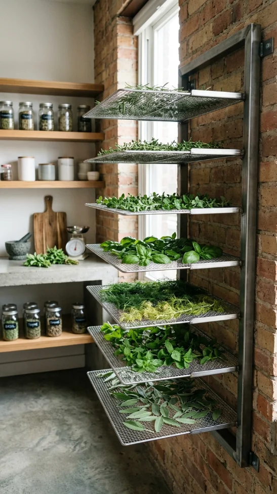 Bakery-Style Screen Herb Drying Rack