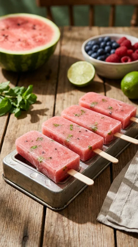 Watermelon Popsicles