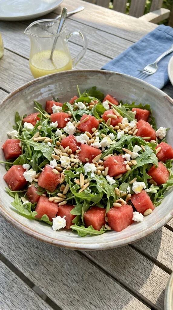Watermelon Arugula Salad